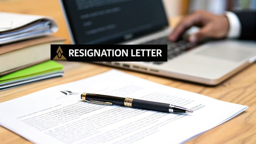 Resignation Email: Subject Lines and a Copyable Template - Blog post image