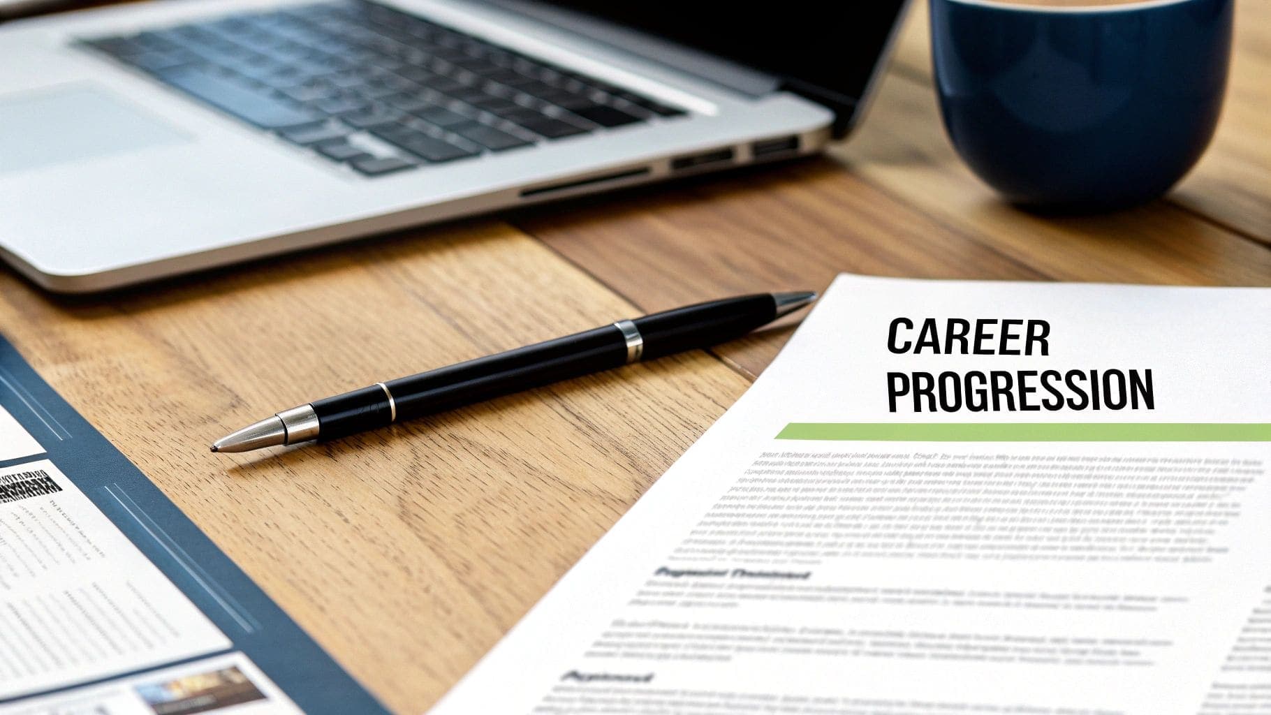 Chronological resume layout showing reverse-chronological work history with clear career progression and achievement-focused bullet points