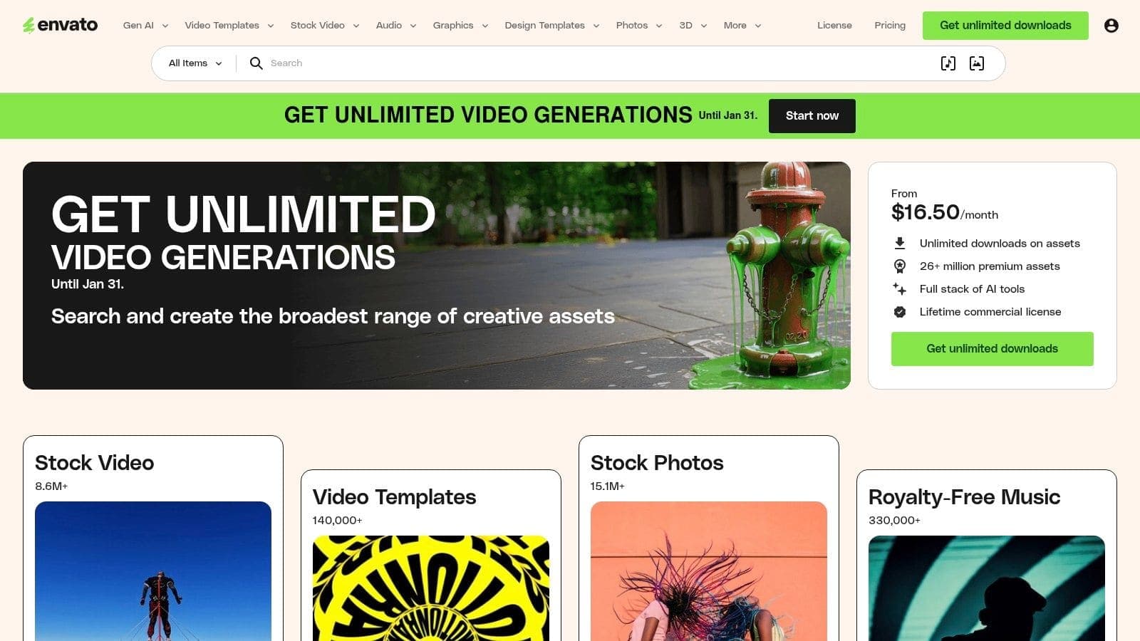 Envato Elements marketplace showing various professional CV template designs
