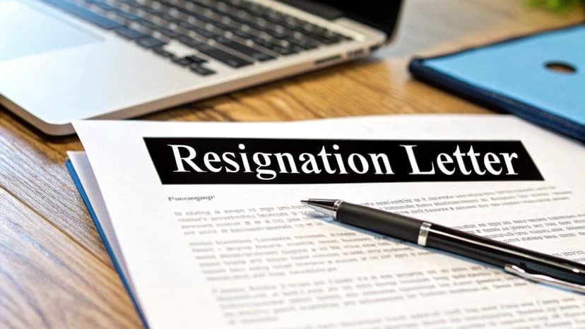 Resignation Letter Template: Simple and Professional - Blog post image