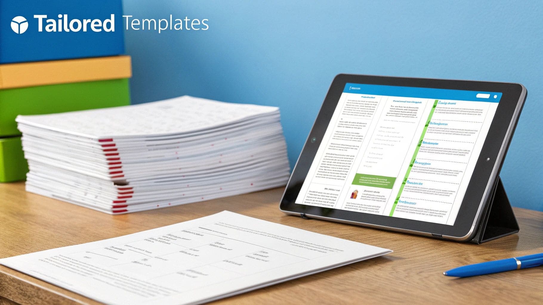 A split-screen visualization showing diverse interview scenarios including phone screen, panel interview, technical assessment, and final-round meeting