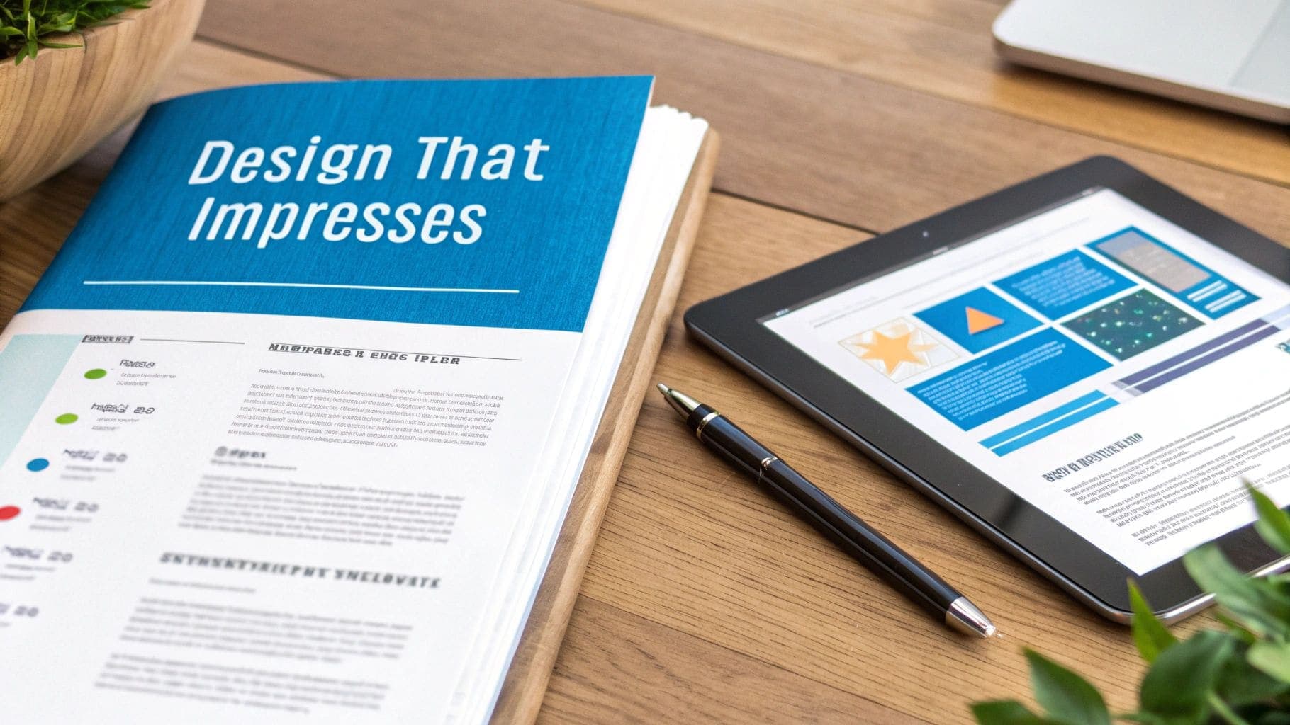 A professional resume displayed on a computer screen showcasing clean typography, well-organized sections, strategic whitespace, and a modern ATS-friendly layout design