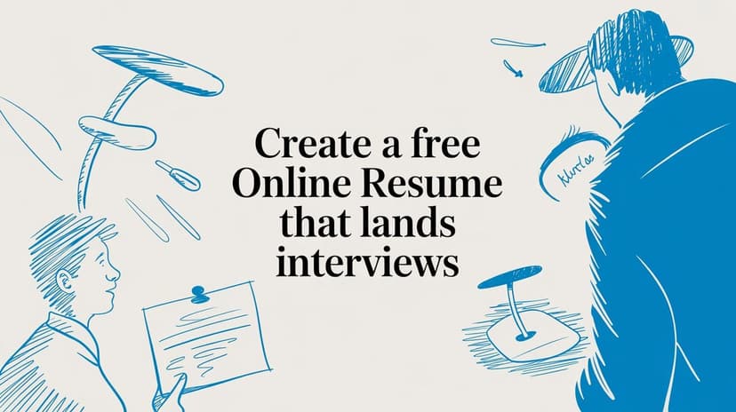How to Create a Free Online Resume That Lands Interviews - Blog post image