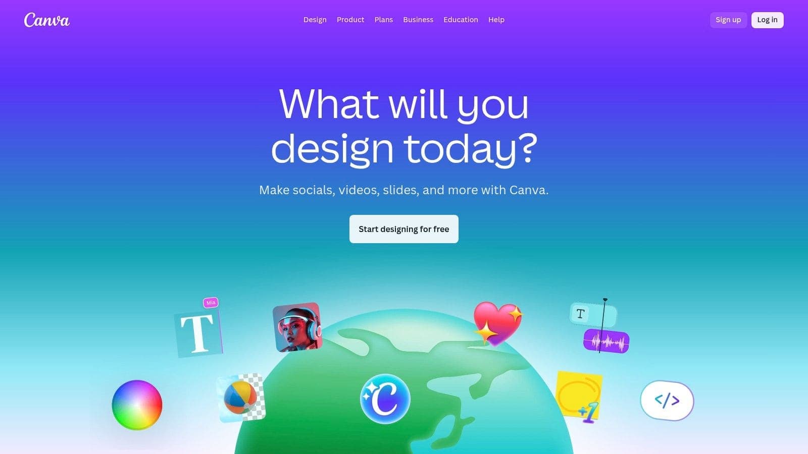 Canva platform homepage displaying wide selection of creative resume templates with drag-and-drop design editor for US Letter format job applications