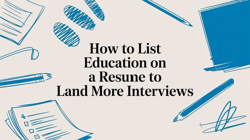 How to List Education on a Resume to Land More Interviews - Blog post image