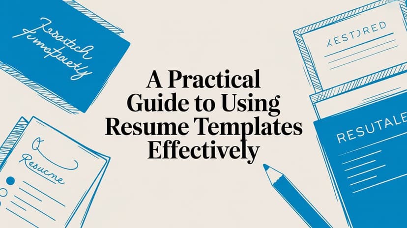 A Practical Guide to Using Resume Templates Effectively - Blog post image