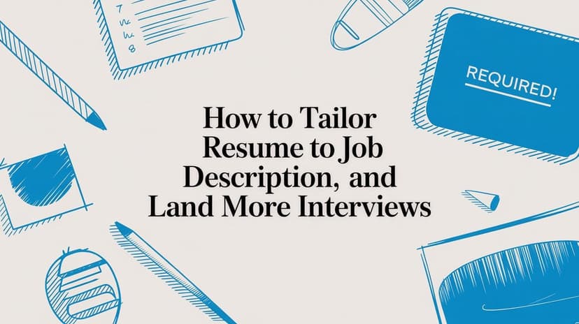 How to Tailor Resume to Job Description and Land More Interviews - Blog post image