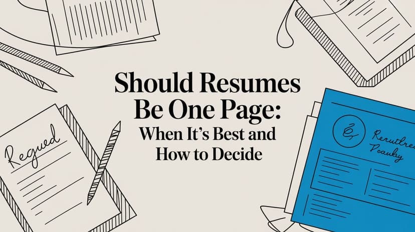 Should Resumes Be One Page? The Definitive Guide for 2024 - Blog post image