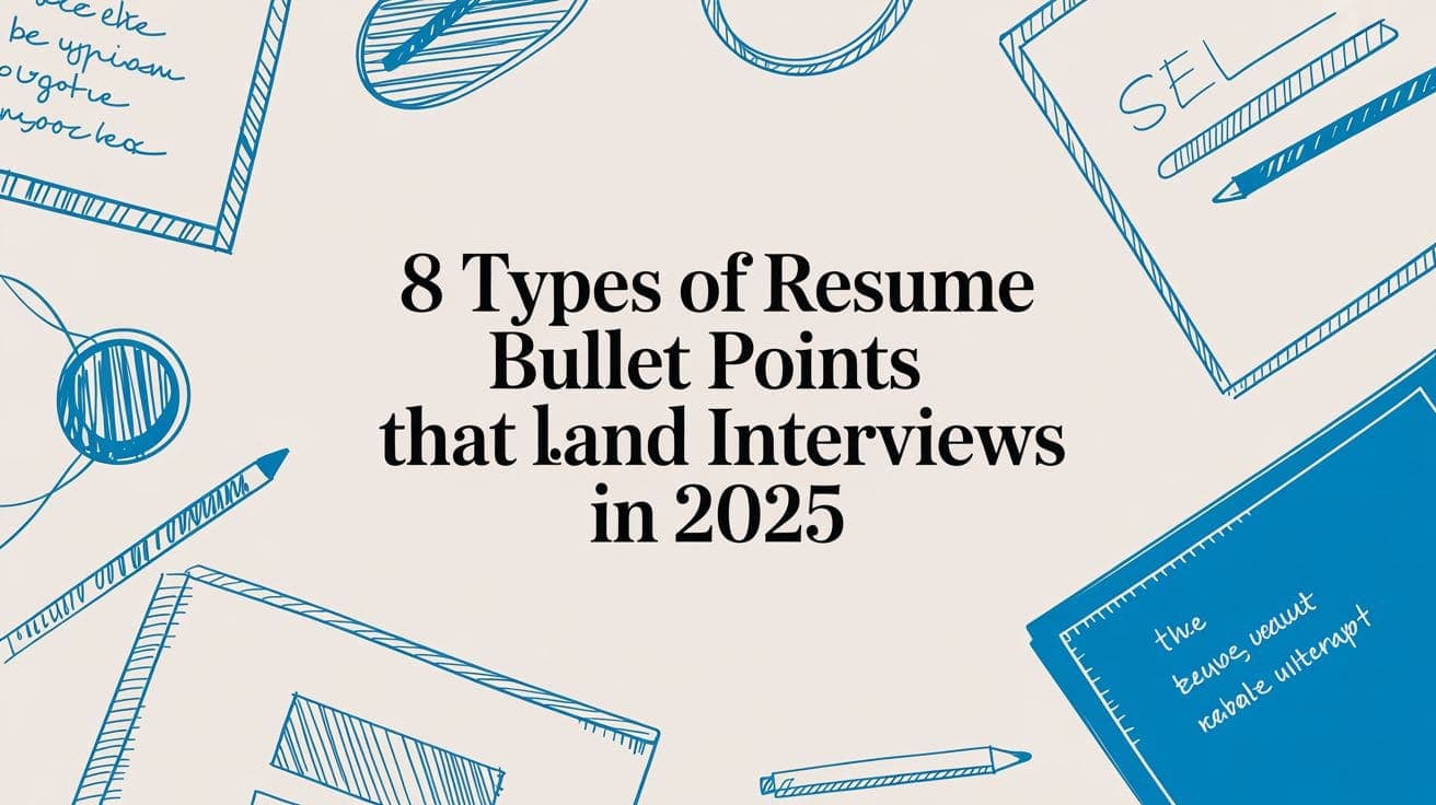 8 Types of Resume Bullet Points That Land Interviews in 2025