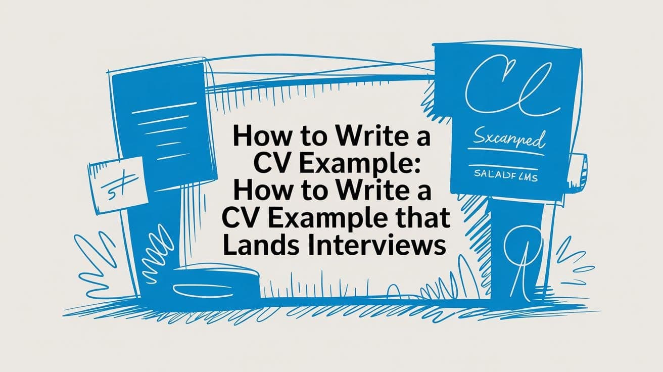 How to Write a CV Example That Lands Interviews