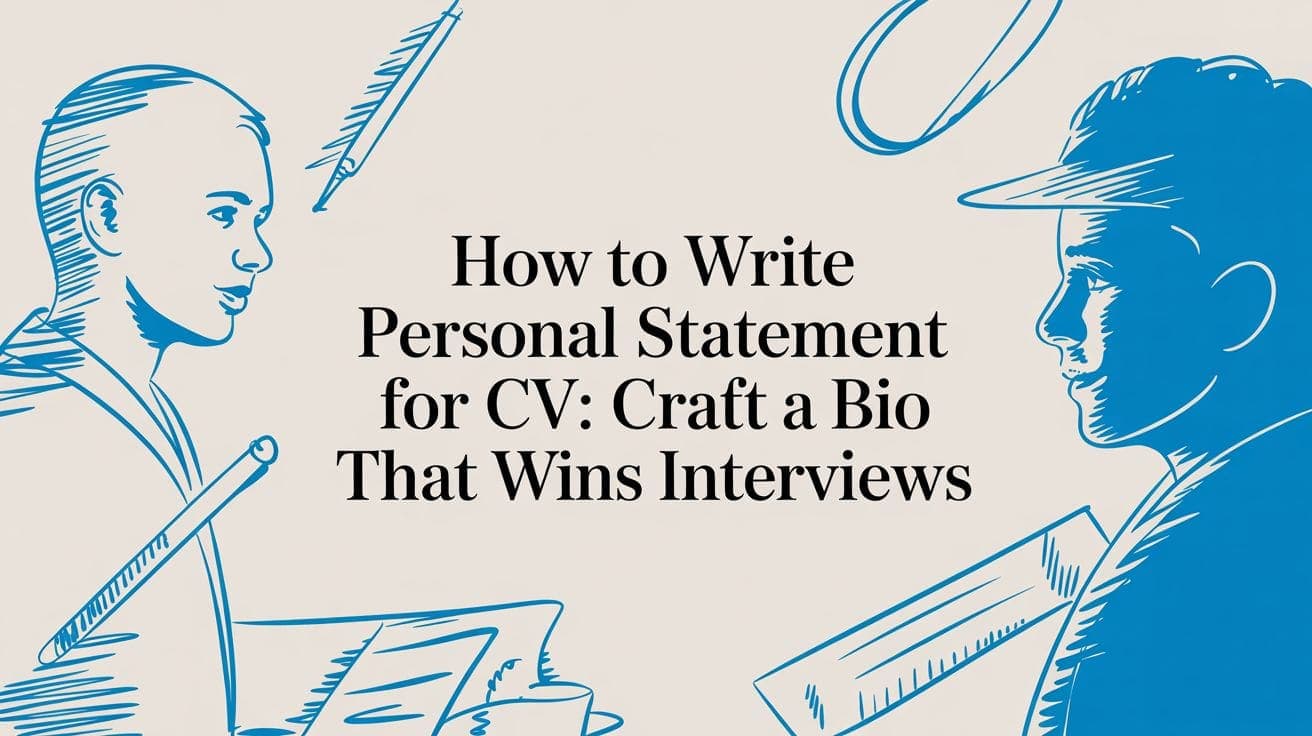 How to Write a Personal Statement for a CV: A UK Guide for 2026