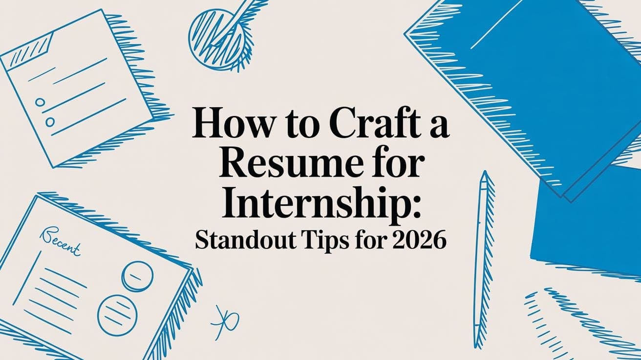 How to Craft a Resume for Internship: Standout Tips for 2026