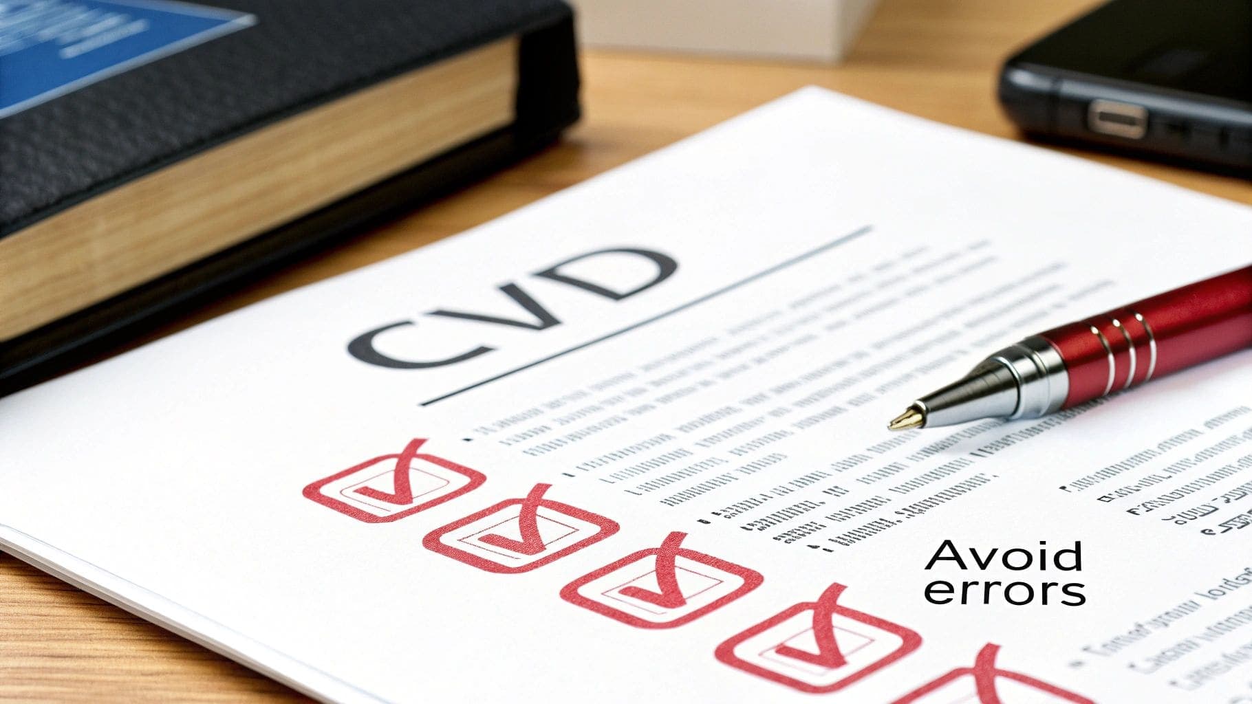 Examples of common CV mistakes to avoid for ATS compatibility