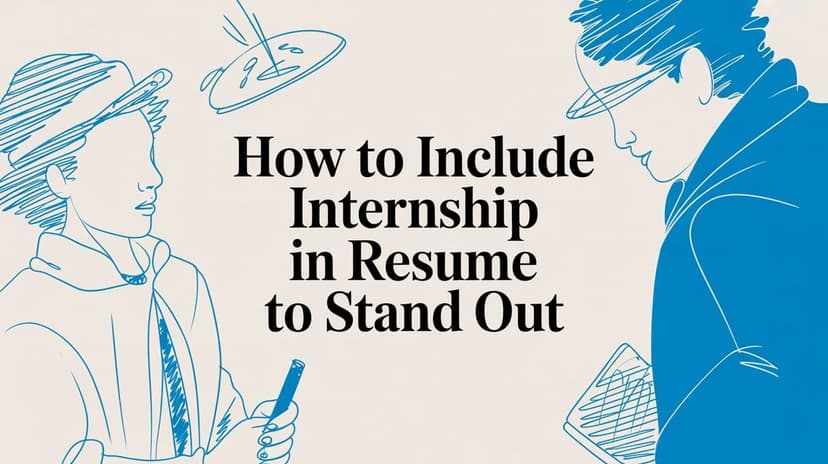 How to Include Internship in Resume: A 2026 US Guide - Blog post image