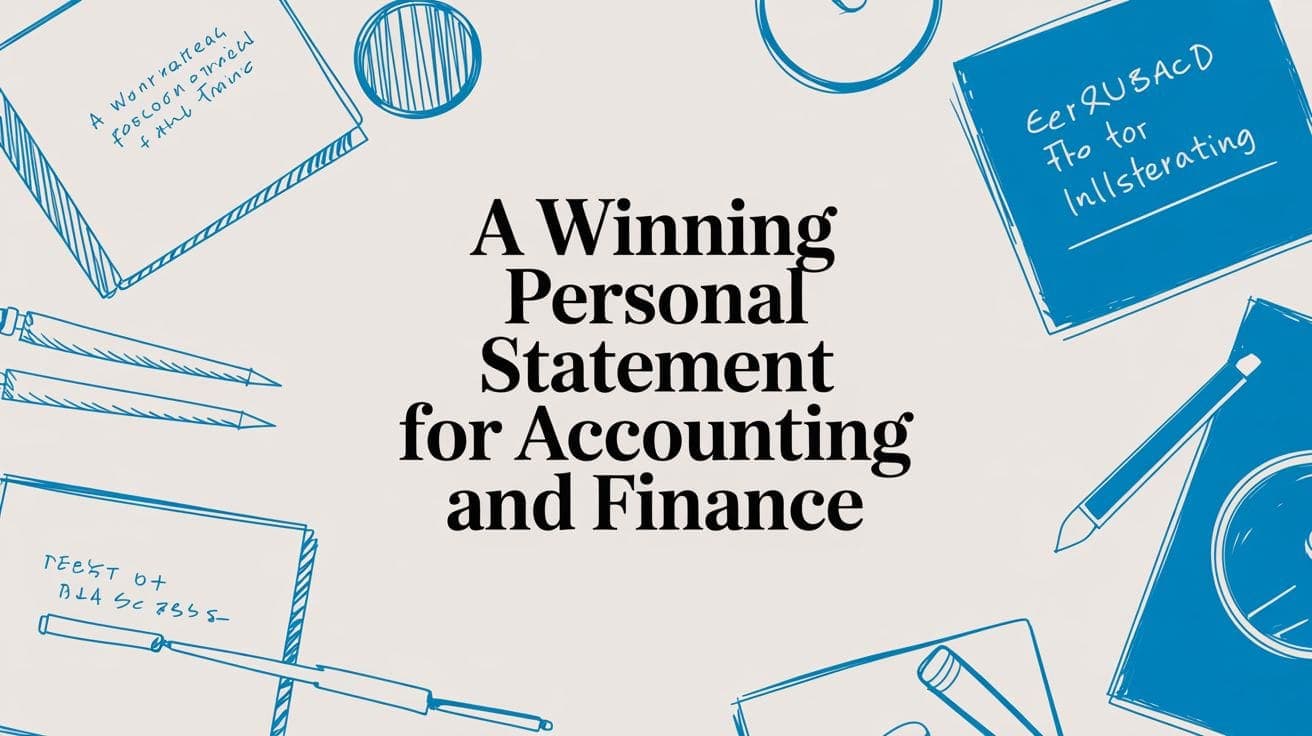 A Winning Personal Statement for Accounting and Finance in the US