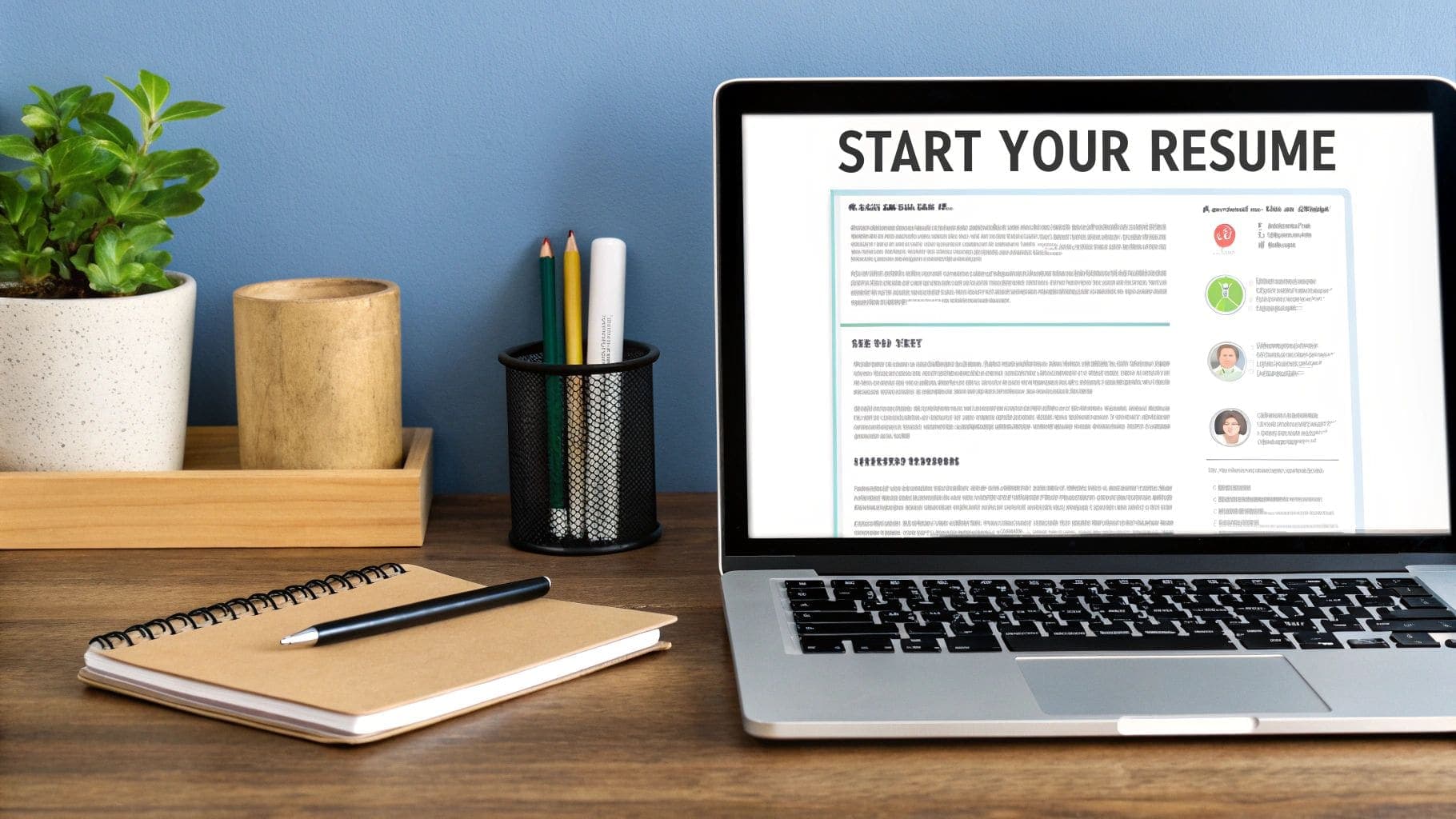 ATS-friendly resume maker interface showing clean, scannable layout for applicant tracking systems