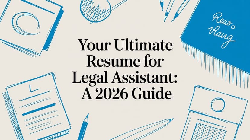 Your Ultimate Resume for Legal Assistant: A 2026 US Guide - Blog post image