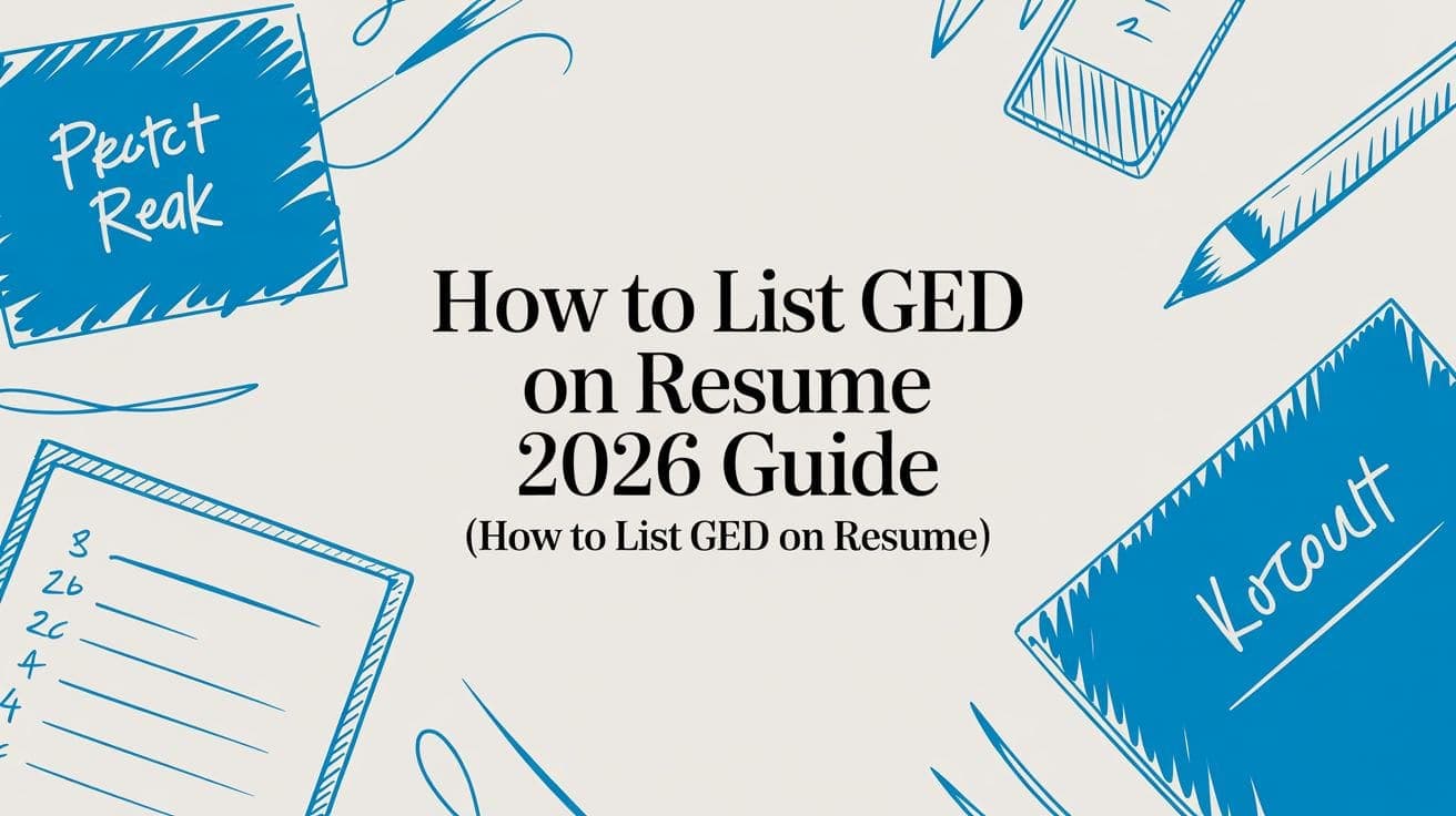 How to List a GED on a Resume: A 2026 US Guide