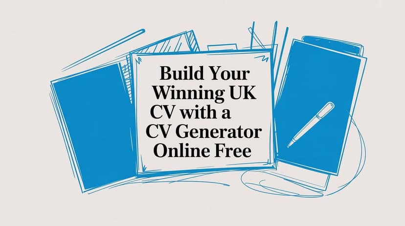 Your Guide to the Best CV Generator Online Free for the UK Job Market - Blog post image