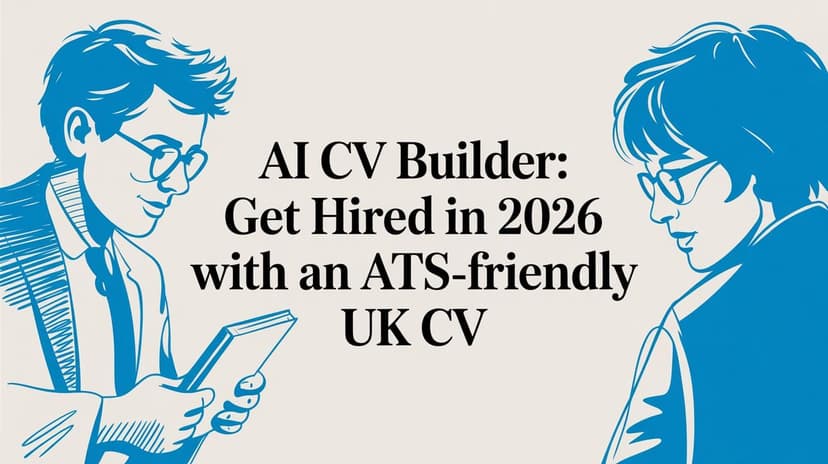 UK AI CV Builder: Get Hired in 2026 with an ATS-Friendly CV - Blog post image