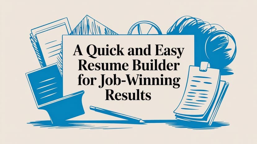 A Quick and Easy Resume Builder for Job-Winning Results in 2026 - Blog post image