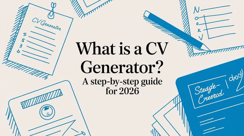 What Is a CV Generator? A Step-by-Step Guide for 2026 - Blog post image