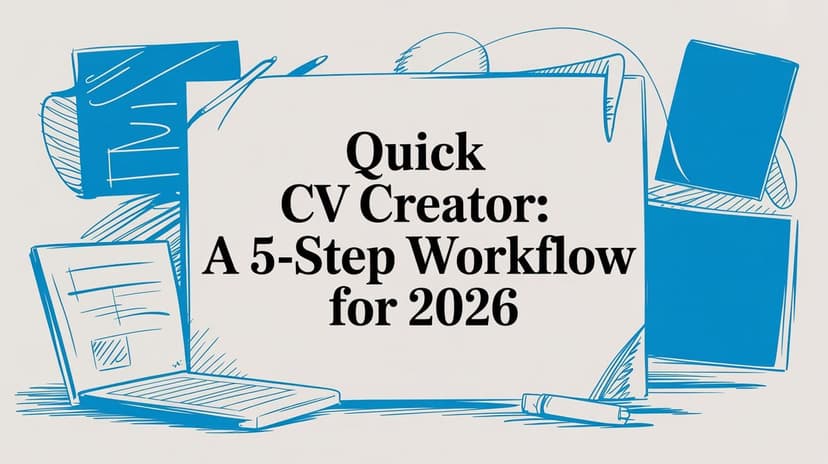 Quick CV Creator: A 5-Step Workflow for 2026 - Blog post image