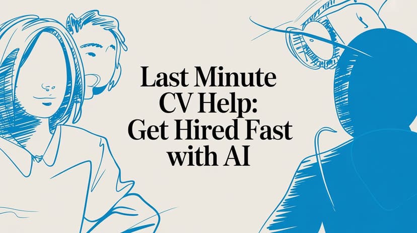 Last Minute CV Help: Get Hired Fast with AI - Blog post image