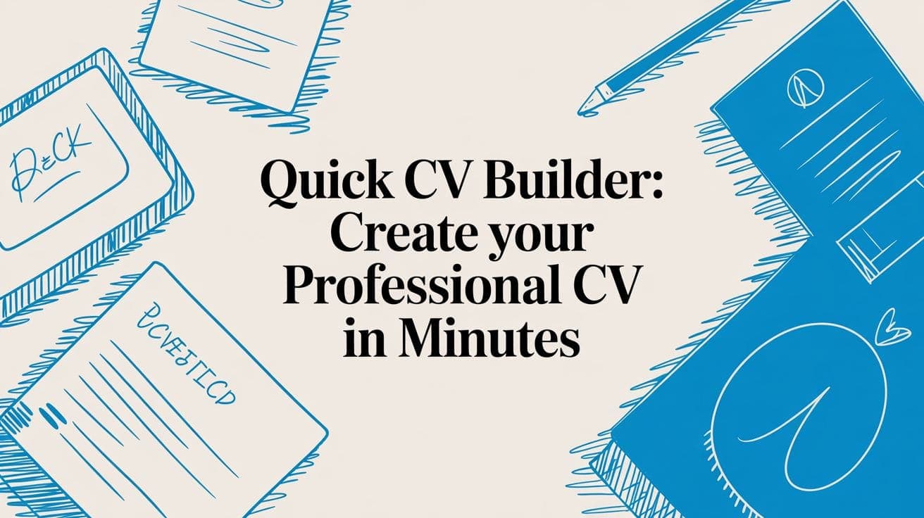 Quick CV Builder: Create Your Professional CV in Minutes