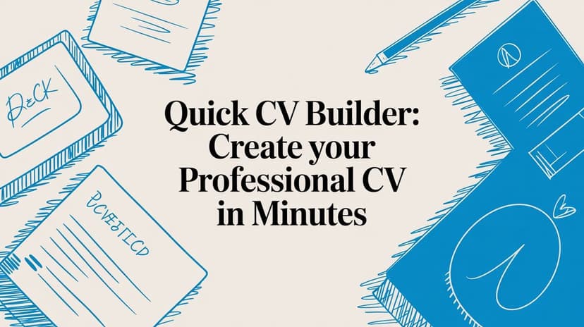 Quick CV Builder: Create Your Professional CV in Minutes - Blog post image