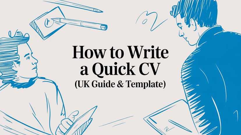 How to Write a Quick CV (UK Guide & Template) - Blog post image