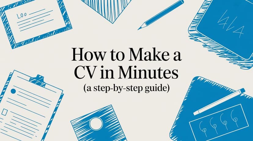 How to Make a CV in Minutes (A Step-by-Step Guide) - Blog post image