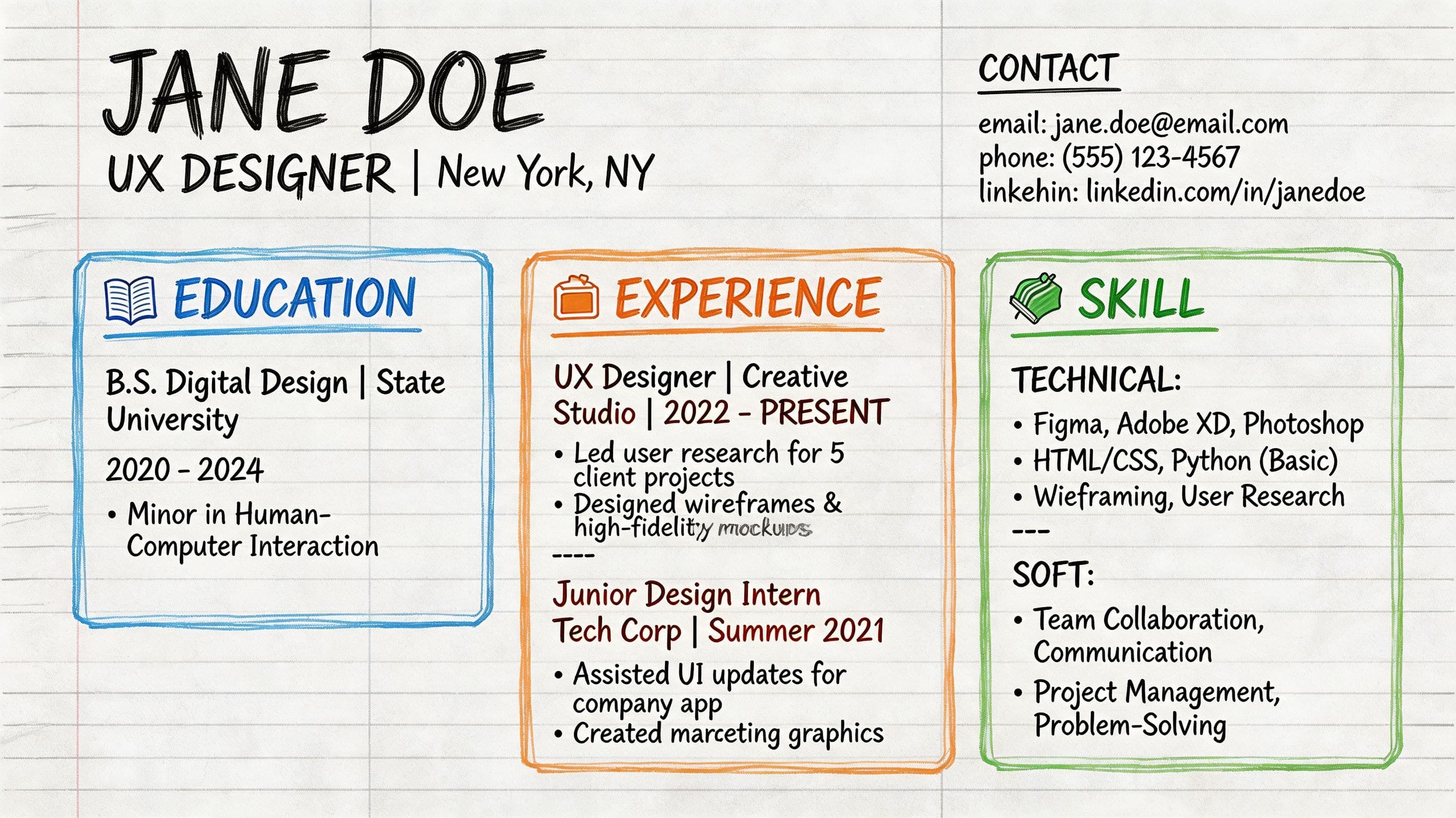 Sample two-page UK CV layout with clear headings for profile, experience, education, and skills for fast human scanning