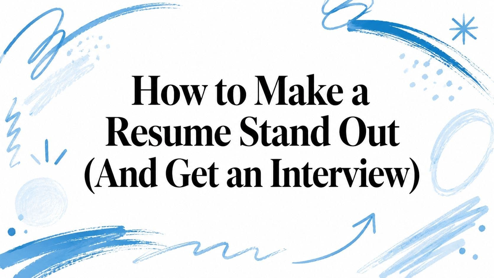 Standout resume guide highlighting achievement bullets ATS keywords reverse chronological layout for job interviews