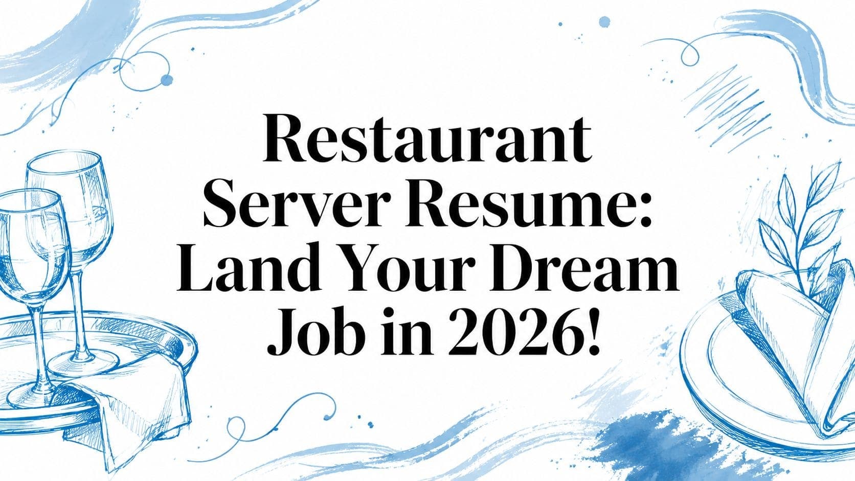 UK restaurant server resume one page reverse chronological layout with POS skills shift availability and guest service bullets