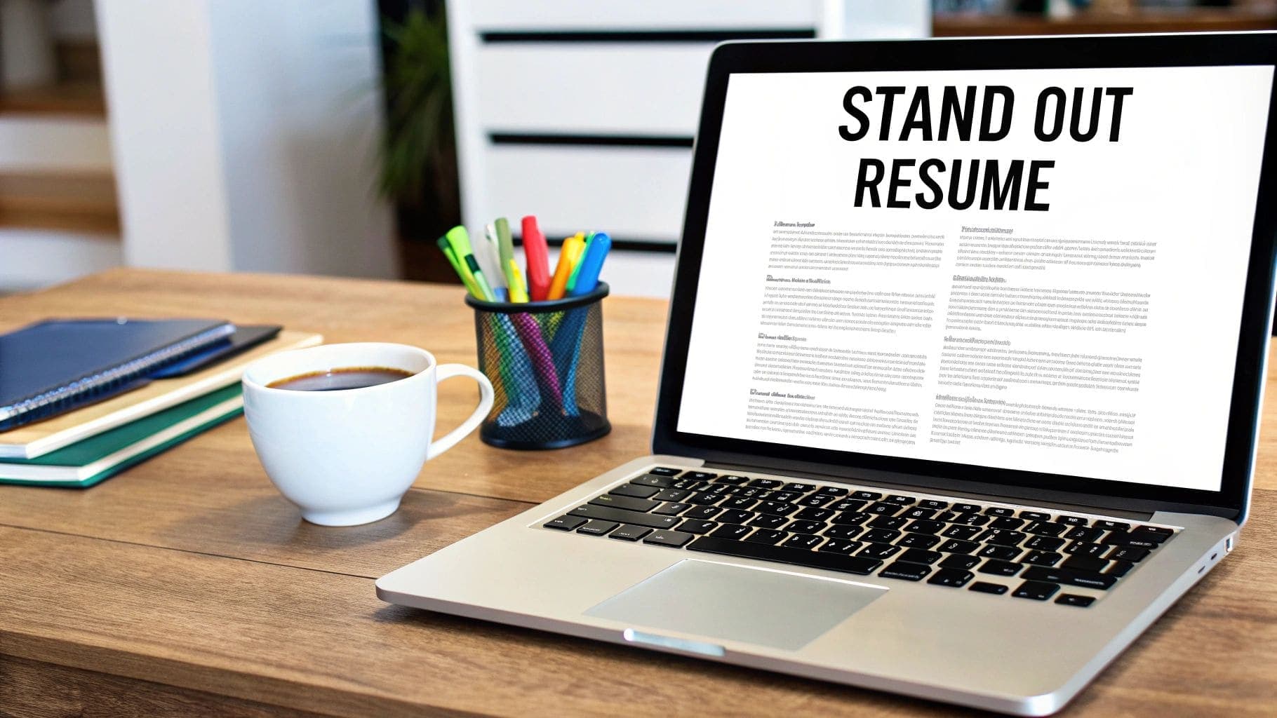 Professional resume templates displayed on computer screen showing various design options