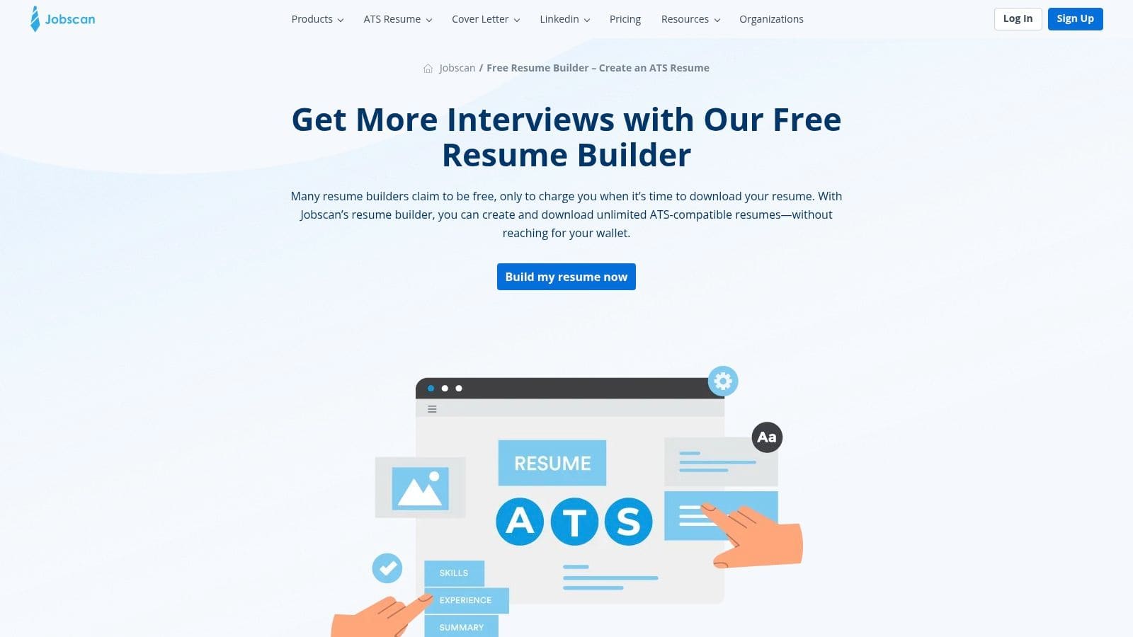 Jobscan Resume Builder