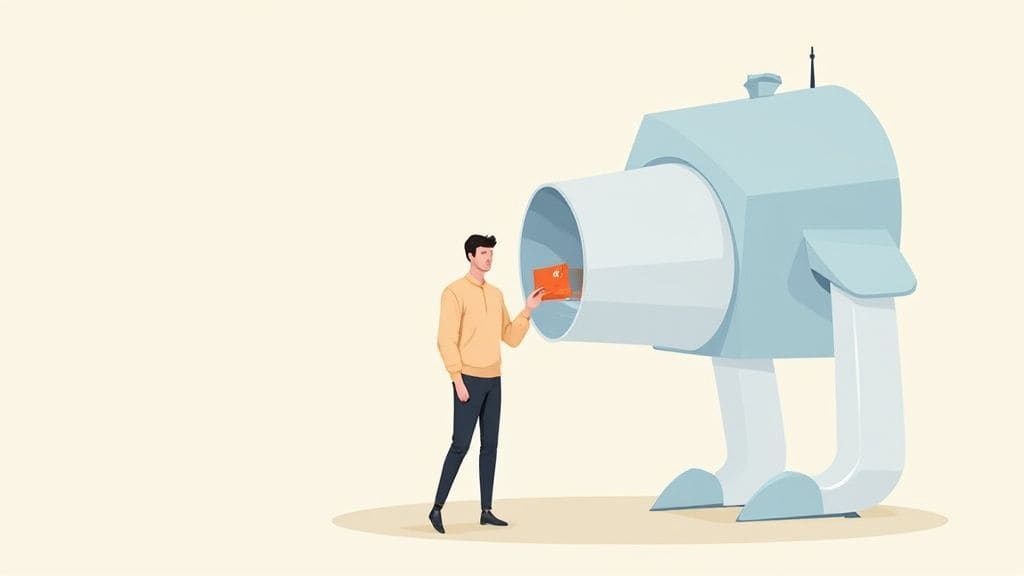 A person analyzing their resume on a laptop using an ATS resume checker tool