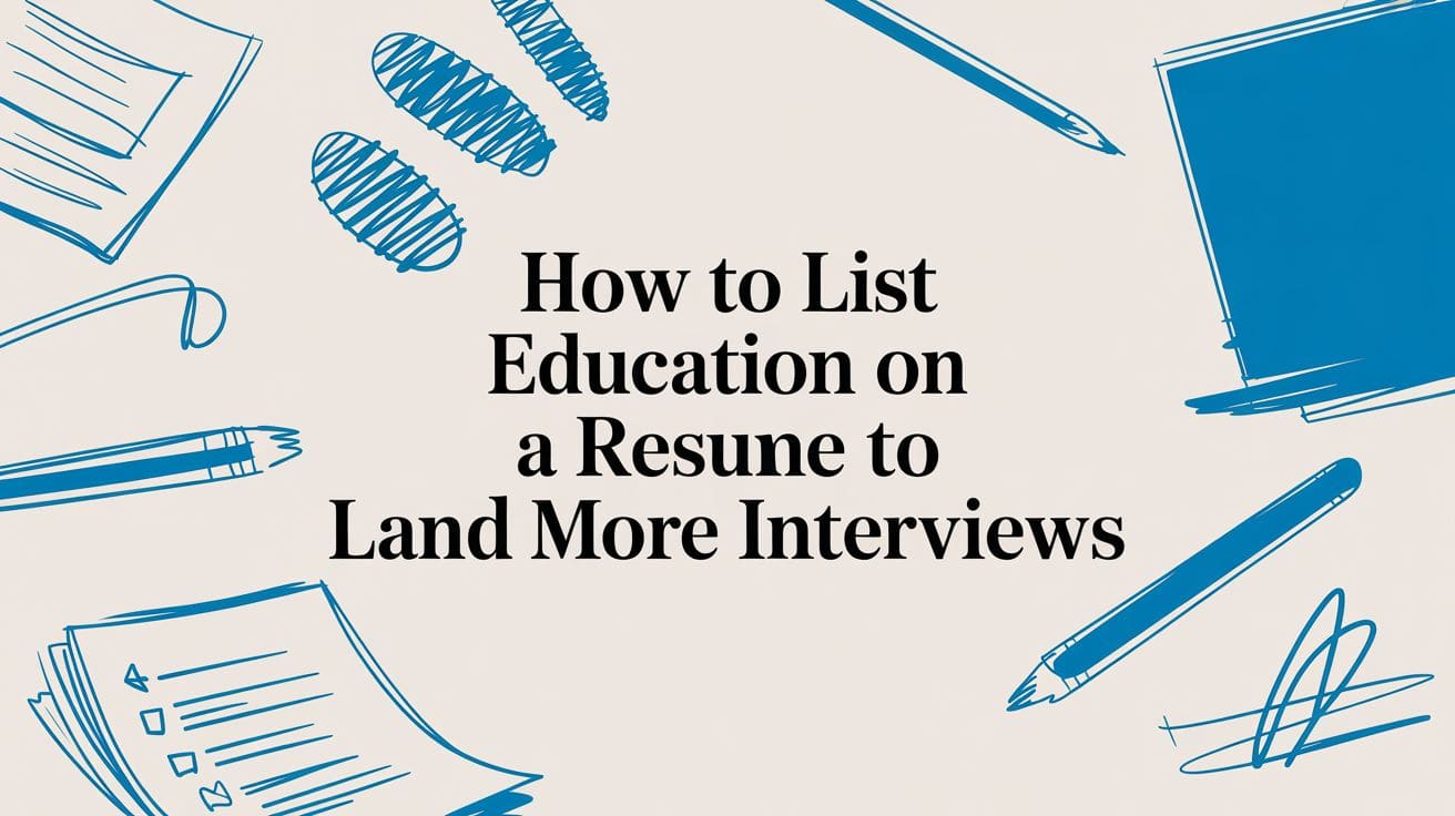 How to List Education on a Resume to Land More Interviews