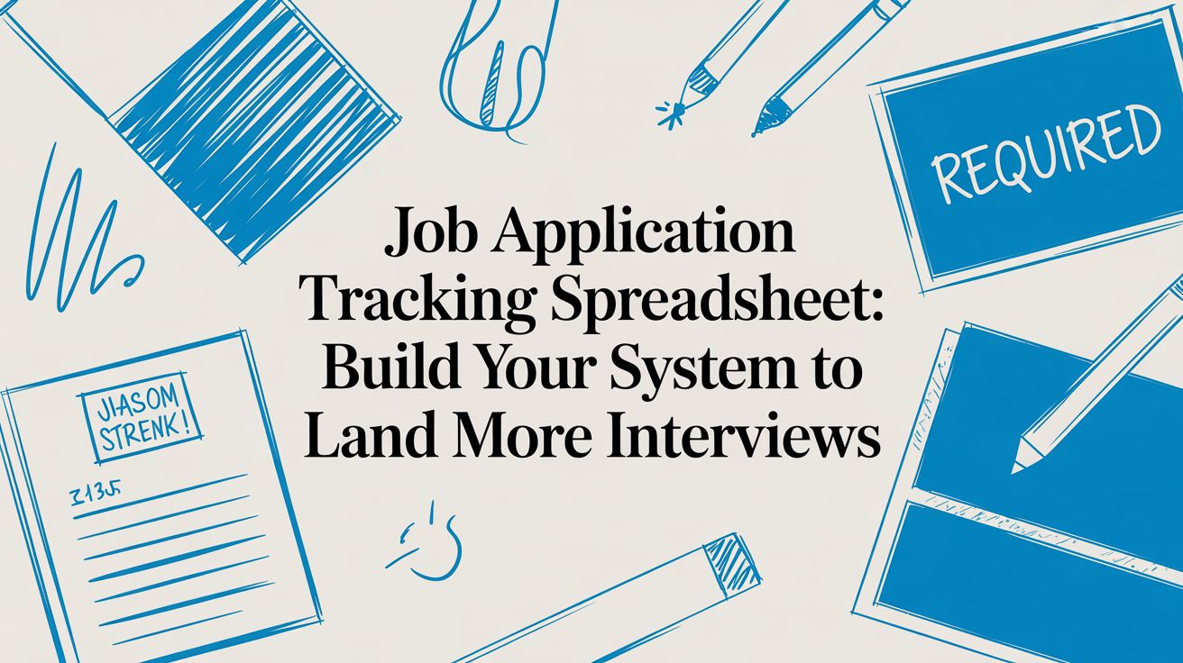 Job Application Tracking Spreadsheet: Build Your System to Land More Interviews