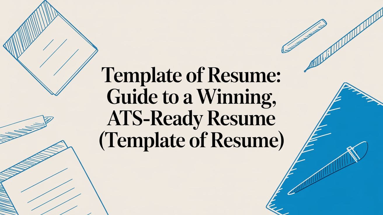 Template of Resume: Why a CV Builder Beats Any Template