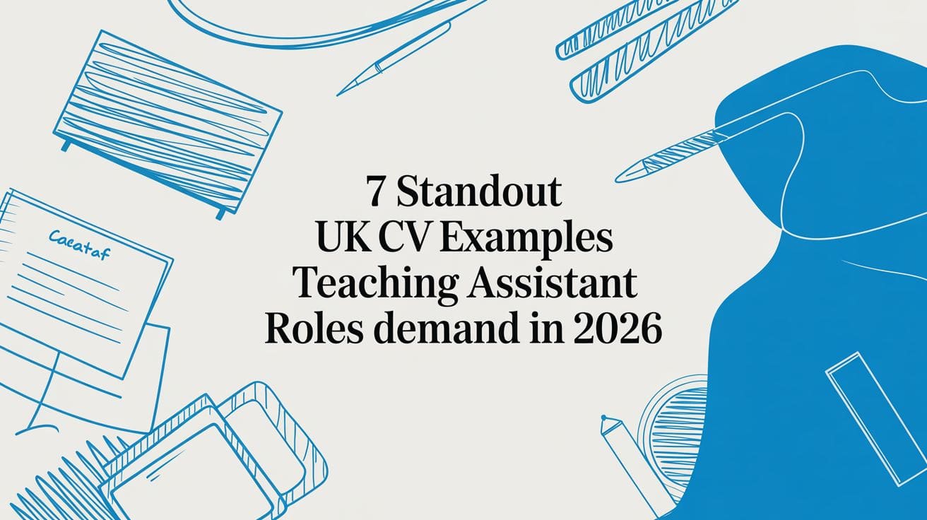 7 Standout UK CV Examples Teaching Assistant Roles Demand in 2026