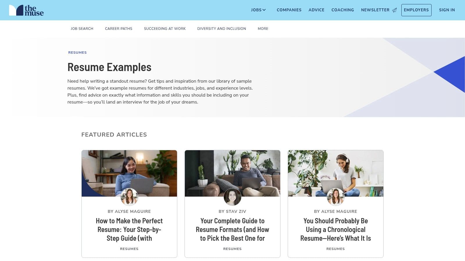 Novorésumé template builder interface showing a modern two-column resume design with matching cover letter option