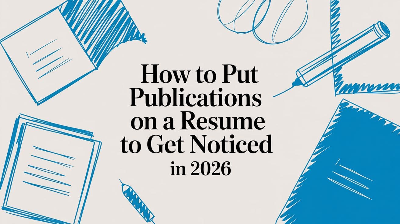 How to Put Publications on a Resume to Get Noticed in 2026