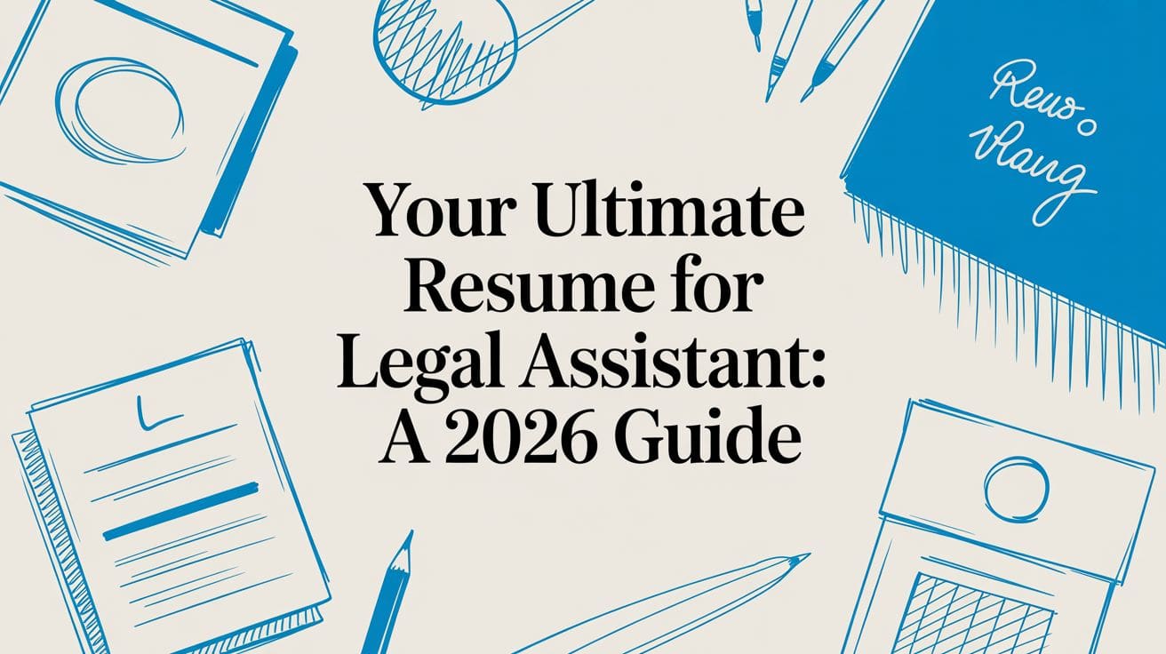 Your Ultimate Resume for Legal Assistant: A 2026 US Guide