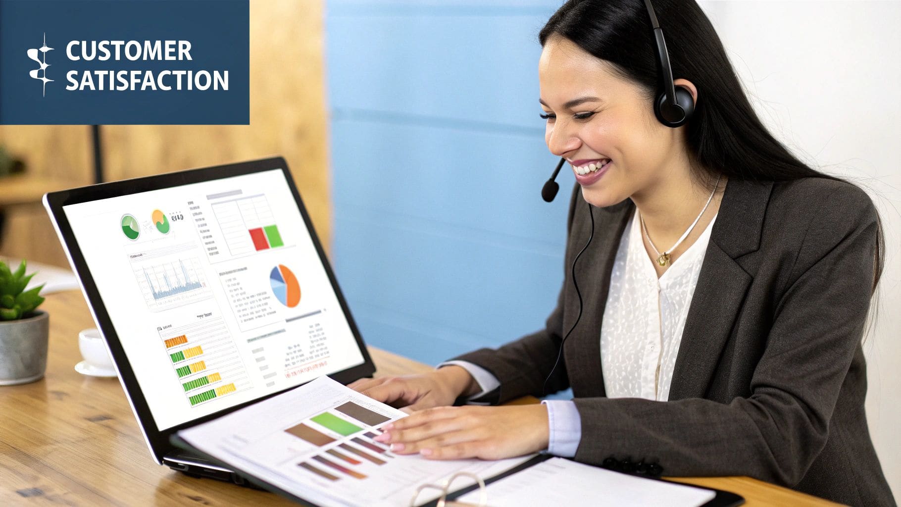 Infographic showcasing key metrics in Customer Satisfaction and Retention Improvements with customer loyalty statistics