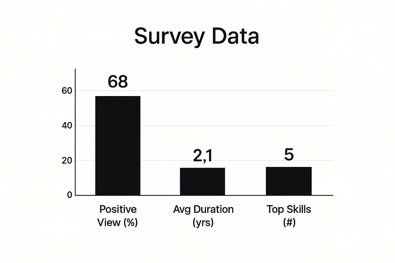 Self employment statistics and recruiter perception data showing positive views of entrepreneurial experience