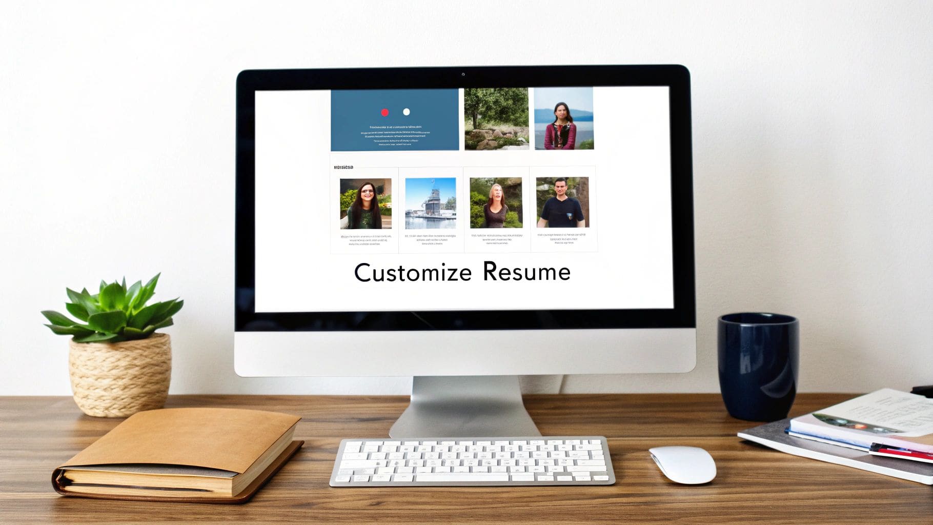 Resume optimization dashboard displaying job description analysis with keyword matching and ATS compatibility scoring