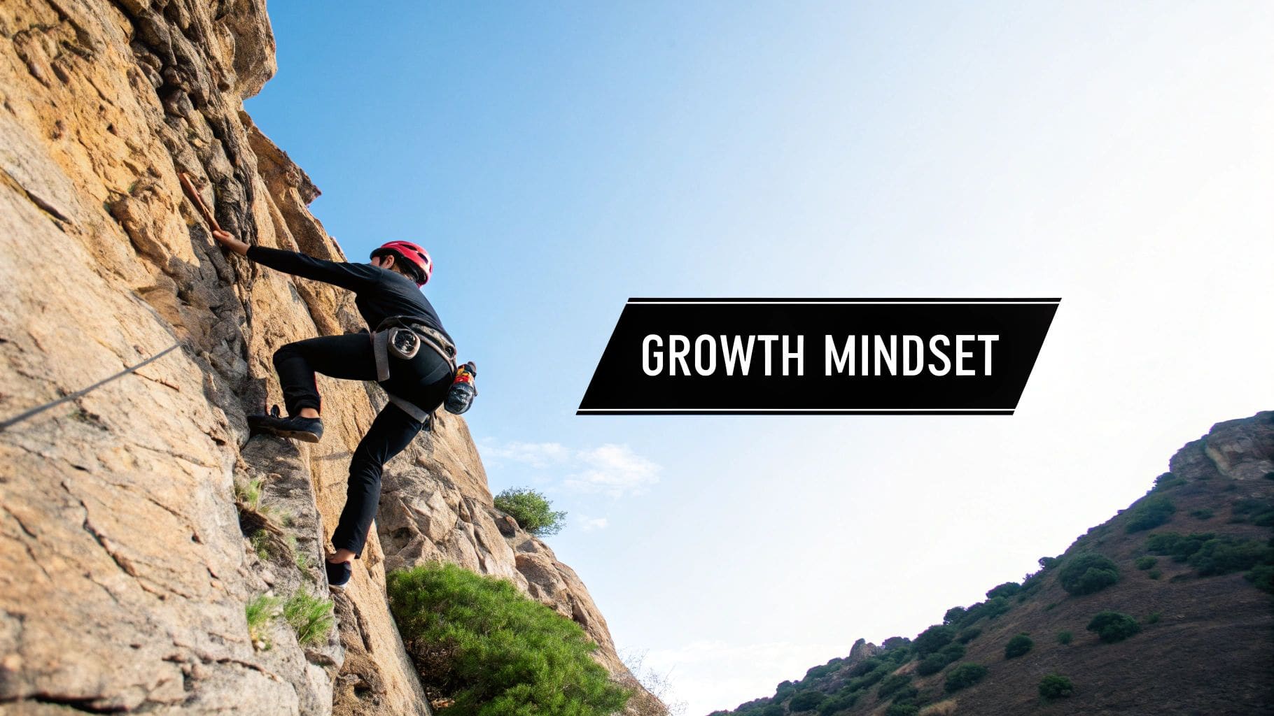 A visual representation of the Challenge-Growth Narrative, showing a path from a challenge to growth and success with key elements highlighted